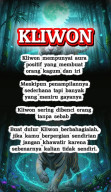 Ilmu Sabdo Dadi, Weton Kliwon Agar Hidup Sugeh