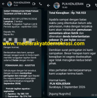 Gaya Penagihan PLN Kenjeran Disorot, Beri Peringatan Lewat WA Layaknya DC Pinjol? 