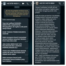 Aneh!! Debtcolektor Saat Nagih Ngaku Dari Pinjol Ilegal, Dan Jika Tak Bayar Ancam Dengan Penghapusan Permanen SLIK OJK
