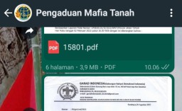 Dugaan Mafia Tanah Penggusuran Warung Bibis Terus Digulirkan, GARAD Laporkan Melalui Aplikasi Whatsaap Kementerian ATR/BPN