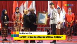 Dihadiri Ganjar Pranowo, Puluhan Ribu Emak-Emak Padati Gedung Jatim Expo Surabaya