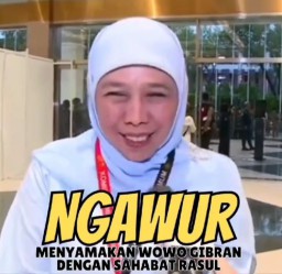 Bikin Heboh! Beredar Potongan Vidio Khofifah Samakan Prabowo-Gibran Dengan Abu Bakar Dan Sayidina Ali, Netizen: Asli Parah!!