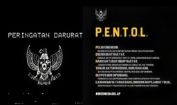 Gambar Garuda Hitam Dinarasikan Indonesia Gelap Dan Gerakan PENTOL Menggema Di Medsos, Bakal Ada Demo Besar-Besaran?