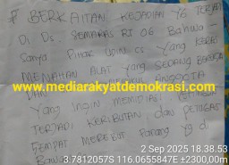 ARUN Bongkar Surat Bernarasi Dugaan Pencemaran Nama Baik Dalam Kaitan Kasus Sengketa Lahan Di Desa Samaras Kotabaru Kalsel