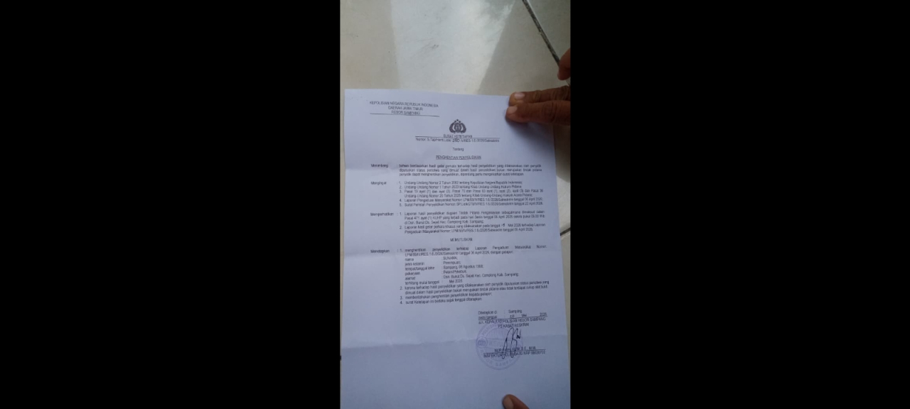 Aroma Tak Beres di Balik SP3 Kasus Sunama, Publik Soroti Kinerja Penyidik Polres Sampang