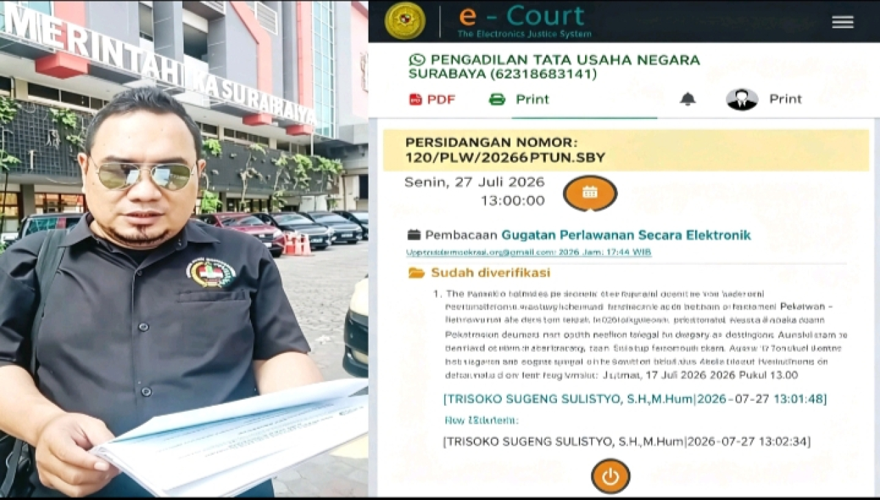 Perlawanan Gugatan Informasi MRD Terima Diperiksa, Dinkop Jatim Diminta Menjawab Dalil Pembangkangan Putusan KI