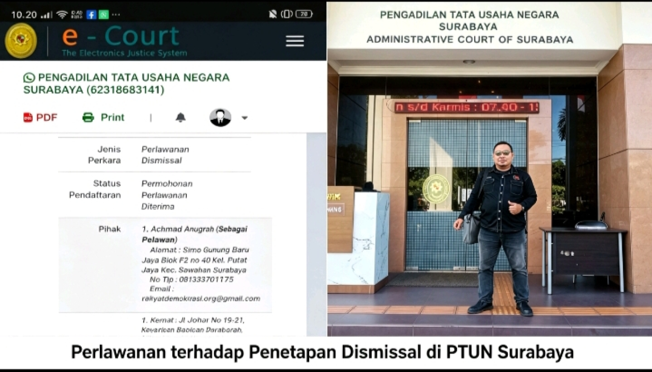 Buntut Dugaan Manipulasi Dokumen Aset Negara, MRD Resmi Daftarkan Perlawanan Dismissal Terhadap BPKAD Jatim di PTUN