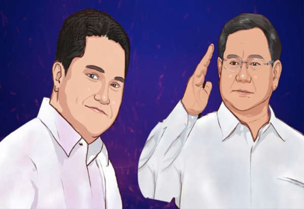 Survei Pilpres 2024 VCRC : Prabowo-Erick Tohir Ungguli Kandidat Lain