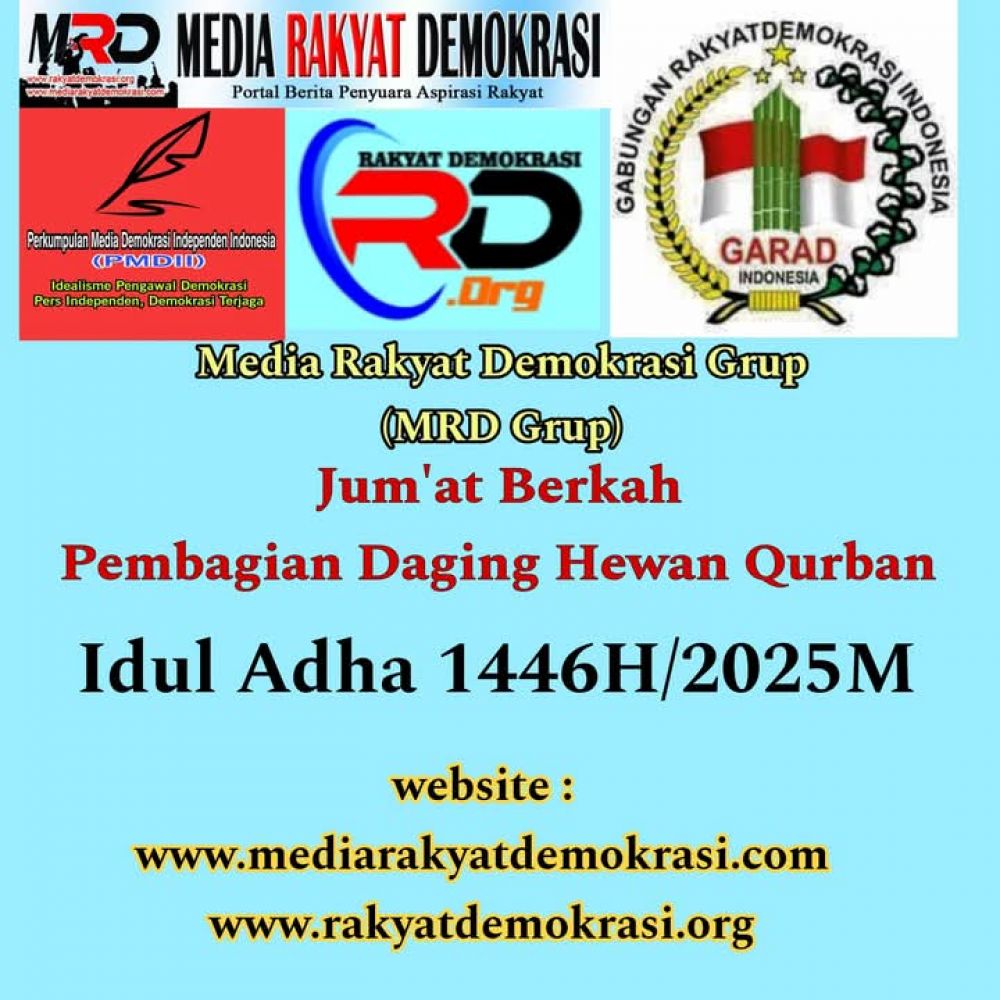 Momentum Idul Adha Tepat Pada Jum'at Berkah, MRD Grup Galang Donasi Untuk Berbagi Daging Kurban Kepada Kaum Kurang Beruntung Surabaya