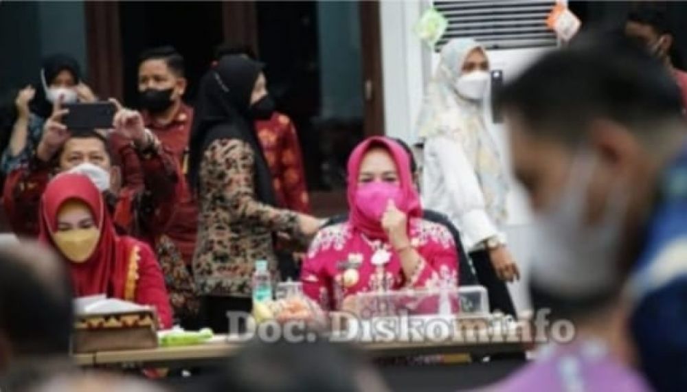 Hj Winarti Bupati Tulang Bawang, Hadiri Agenda Kunjungan Mendagri Dalam Rangka Monitoring, Evaluasi Program Dan Kegiatan Strategis Prov Lampung