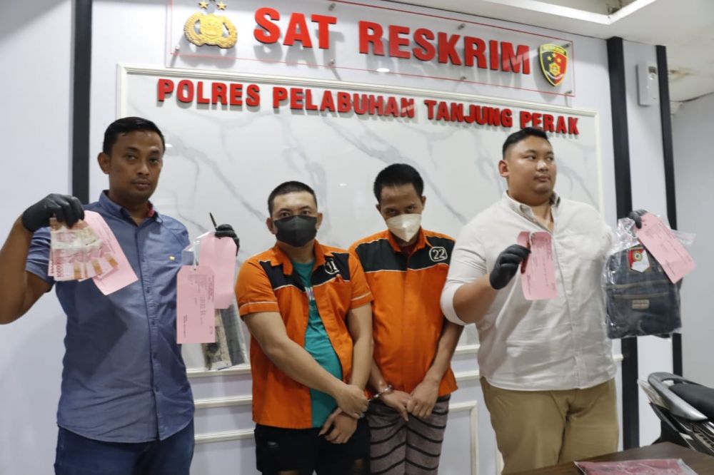 Jatanras Polres Tanjung Perak Berhasil Tangkap Dua Spesialis Ranmor, Dua Lainnya Buron
