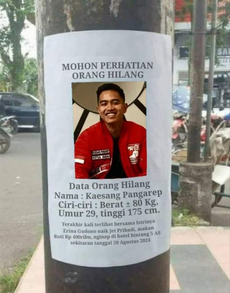 Kaesang Dianggap Sebagai 'Aset Bangsa', Sejumlah Exponen Aktivis 98 Laporan Kehilangan Ke Polda Metro Jaya