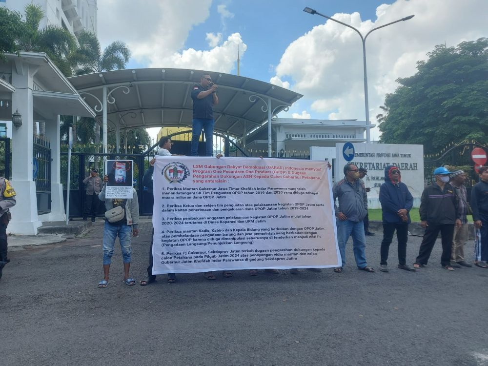 Didemo Garad Soal OPOP dan Dugaan Pengarahan Dukungan Kepada Cagub Petahana, PJ Gubernur dan Sekdaprov Jatim Dianggap Innalillahi Wainailaihi Rojiun