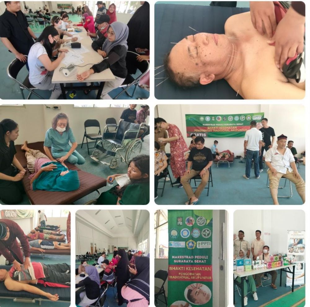 Kolaborasi LPMK Takal Dengan PITI Jatim Laksanakan Giat Sosial Pengobatan Akupuntur Gratis
