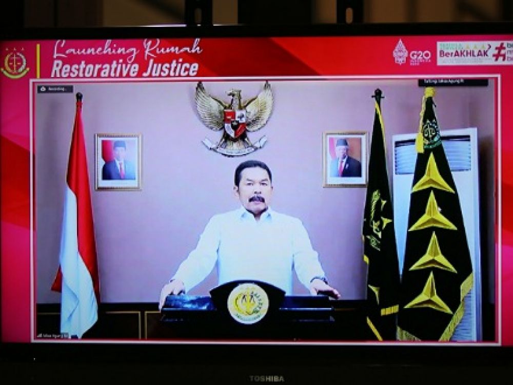 Jaksa Agung RI Launching Rumah Restorative Justice Untuk Ciptakan Keharmonisan