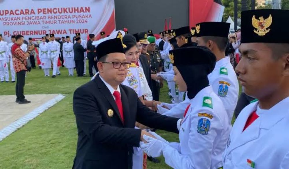 Berbeda Dari Tahun Sebelumnya, Upacara HUT RI Ke79Tahun Di Gedung Grahadi Kali Ini Tersambung Langsung Ke IKN