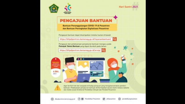 Pengajuan Bantuan Pesantren Dibuka Hingga 4 Oktober 2021
