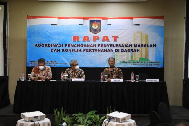 Kemendagri Gelar Rakor Bahas Penyelesaian Masalah dan Konflik Pertanahan di Daerah
