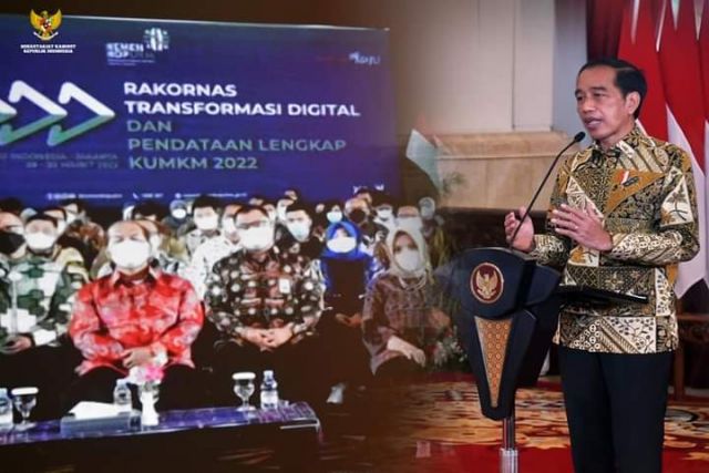 Presiden Dorong Peningkatan Pelaku UMKM Dalam Ekosistem Digital