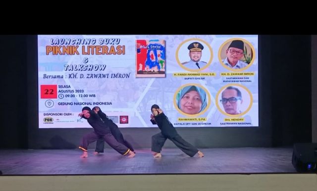 UPT SD Negeri 20 Gresik Launching Buku Piknik Literasi & Talk Show, GPMB Tampilkan Seni