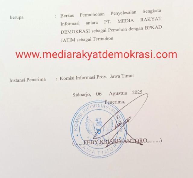 Tak Kunjung Beri Informasi Terkait Rumdin Kadisperindag Jatim Yang Diduga Disewakan, BPKAD Di Adukan Ke Komisi Informasi
