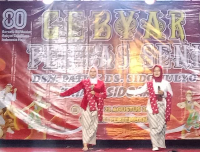 Peringati HUT RI Ke80 Tahun, Dusun Patuk Desa Sidomulyo Krian Sidoarjo Gelar Pentas Seni Dan Budaya
