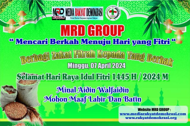 Mencari Berkah Menuju Hari Yang Fitri, MRD Grup Bakal Salurkan Zakat Fitrah Kepada Yang Berhak, Mau Ngikut?